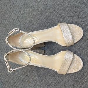 Sam Edelman Silver Glitter Heels